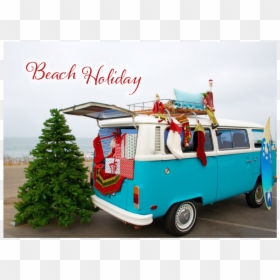 Holiday Bus-xms10 Notecard - Volkswagen Type 2, HD Png Download - notecard png