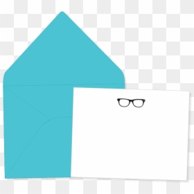 Eyeglasses Note Card Thank You - Envelope, HD Png Download - notecard png