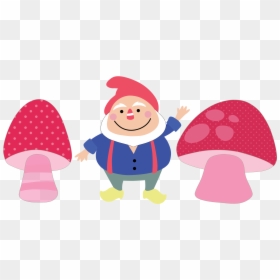 Gnome Clipart Woodland Mushroom - Garden Gnome Clipart Transparent, HD Png Download - woodland png