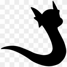 Whos That Pokemon Dratini, HD Png Download - pokemon silhouette png