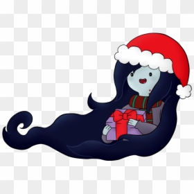 Adventure Time Christmas Drawings - Adventure Time Christmas Marceline, HD Png Download - marceline png