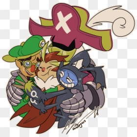 “group Hug Happy 2nd Anniversary To My Favorite Owl - Cartoon, HD Png Download - d pad png