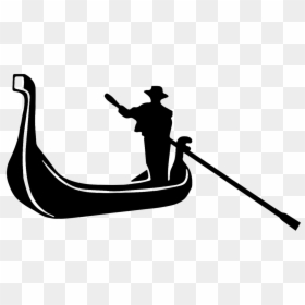 Clip Free Download Gondola Silhouette At Getdrawings - Gondola Clipart Black And White, HD Png Download - venice png