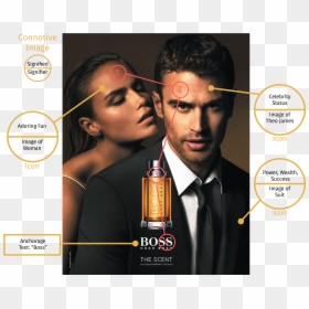 Annotated Images-09 - Hugo Boss The Scent Theo James, HD Png Download - leighton meester png