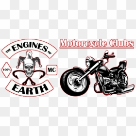 Motocycle Clubs Portal Banner Copy New - Motorcycle Bike Cartoon Png, Transparent Png - banner graphic png