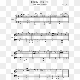 Happy Little Pill Sheet Music Composed By Trinity Hart - Moskau Piano Sheet Music, HD Png Download - black pearl png