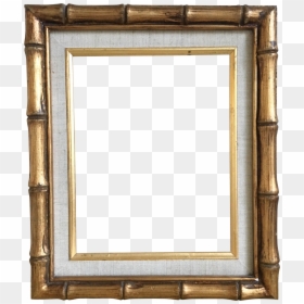 Clip Art Gold Bamboo Linen Matted, HD Png Download - nautical frame png