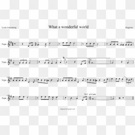 Wonderful World Trumpet Easy, HD Png Download - trompetas png