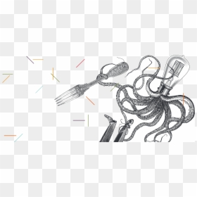 Sketch, HD Png Download - tenedor png