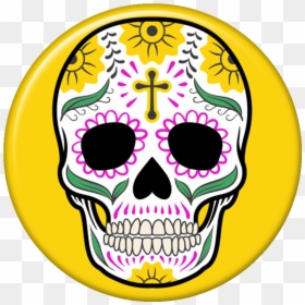Transparent Caveira Mexicana Png - Tete De Mort Mexicaine Couleur, Png Download - calaveras png