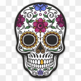 Thumb Image - Simple Dia De Los Muertos Skull, HD Png Download - calaveras png