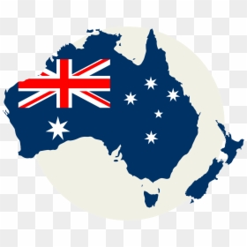 Flag Of Australia Map - Australia Map Flag Png, Transparent Png - australia map png