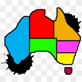 Map Of Australia For Kids Clipart , Png Download - Cartoon Transparent Map Of Australia, Png Download - australia map png