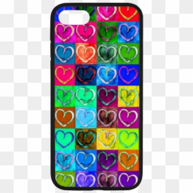Lovely Hearts Mosaic Pattern - Iphone, HD Png Download - grunge heart png