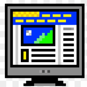 8-bit Pc Monitor , Png Download - Computer 8 Bit Png, Transparent Png - pc monitor png