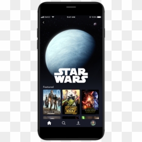 Disney On Mobile - Star Wars, HD Png Download - star wars title png