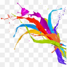 Printers Dewsbury - Colorful Paint Splash Png, Transparent Png - printing png images