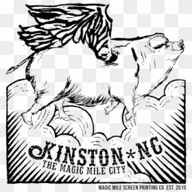 Flyingpigblackscreen 3 - Illustration, HD Png Download - printing png images