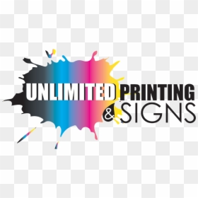 Unlimited Printing & Signs - Graphic Design, HD Png Download - printing png images