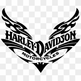 Transparent Motorcycle Clipart Black And White - Harley Davidson Logo, HD Png Download - cameo png