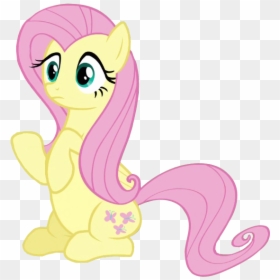Fluttershy No Background, HD Png Download - sitting down png