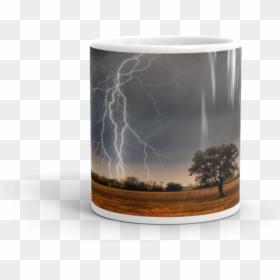 Weather Map Symbols On Ceramic Mug - Lightning, HD Png Download - lightning storm png