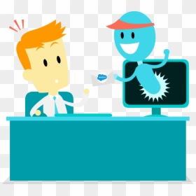 Receive Email Cartoon, HD Png Download - bot png