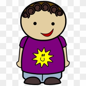 Clipart Of Su, Big Boy And Big Shirt - Child Pointing Clipart Png, Transparent Png - suspicious png