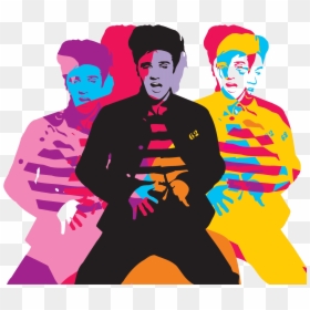 Elvis Clipart Pop Art - Elvis Presley Pop Art, HD Png Download - suspicious png