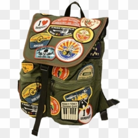 #aesthetic #tumblr #indie #grunge #vintage #cute #png - Travel Bag With Patches, Transparent Png - indie png