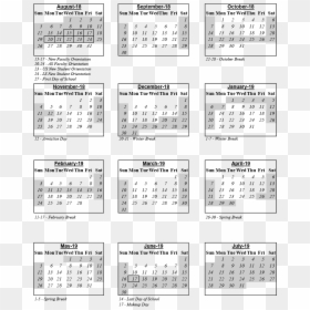 2019 Fall And Winter Calendar, HD Png Download - calendar .png