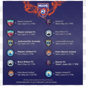 Miami Fc 2 Season Membership - Boca Raton Rugby Football Club, HD Png Download - raton png