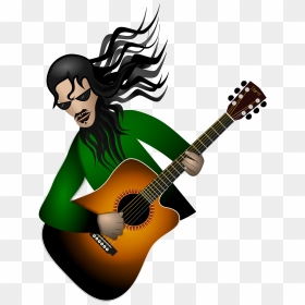Guitarist, Dude, Acoustic, Cool, Guitar, Guy, Music - Guitar Clip Art, HD Png Download - dude png