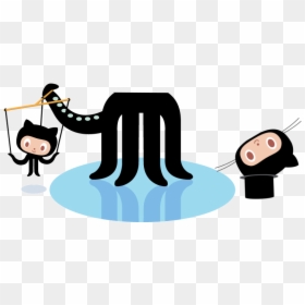 Github Octocat, HD Png Download - puppet master png