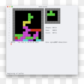 Enter Image Description Here - Emacs Tetris, HD Png Download - grox png