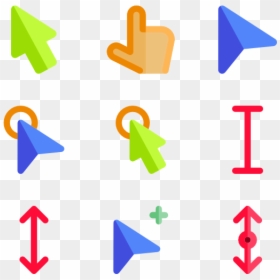 Mouse Click Icon Color, HD Png Download - cute cursor png