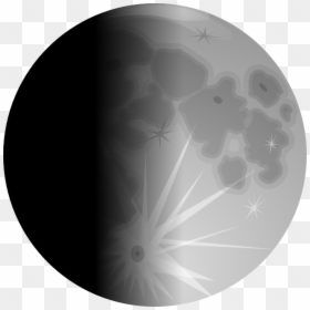 Free Vector Moons Clip Art - First Quarter Moon Clipart, HD Png Download - moons png