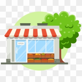 House Illustration Shop, HD Png Download - small business png