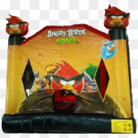 Space Angry Birds Moonbounce - Inflatable, HD Png Download - angry birds slingshot png