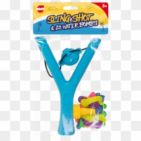 Sling Shot & 20 Water Bombs - Bath Toy, HD Png Download - angry birds slingshot png