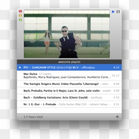 Tt 2013 01 05 Youtube - Gangnam Style Tennis, HD Png Download - youtube player png