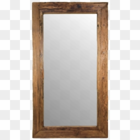 Rustic Framed Wall Mirror - Mirror, HD Png Download - drift wood png
