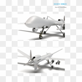 3d Model Drone Plane, HD Png Download - military drone png