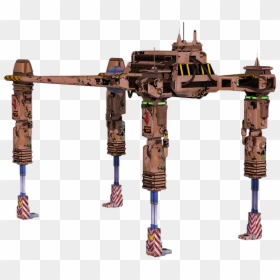 Machine, Drone, Postapo, Military, Desert Sand, Brown - Robot, HD Png Download - military drone png