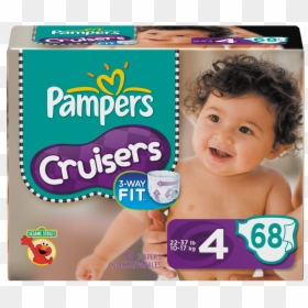 Pampers Cruisers With 3-way Fit, HD Png Download - pampers png