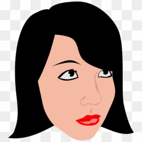 Transparent Woman Face Clipart - Facial Hair, HD Png Download - ditto face png