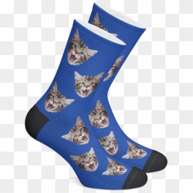 Custom Cat Socks, Personalized Socks, Pet Photo Socks - Custom Socks, HD Png Download - stockings png
