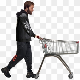 Pewdiepie With Shopping Cart, HD Png Download - pewdiepie png