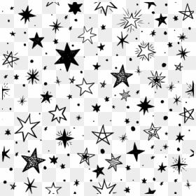 Black And White Star Background, HD Png Download - estrellas png