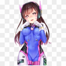 Dva Overwatch Kawaii, HD Png Download - dva png